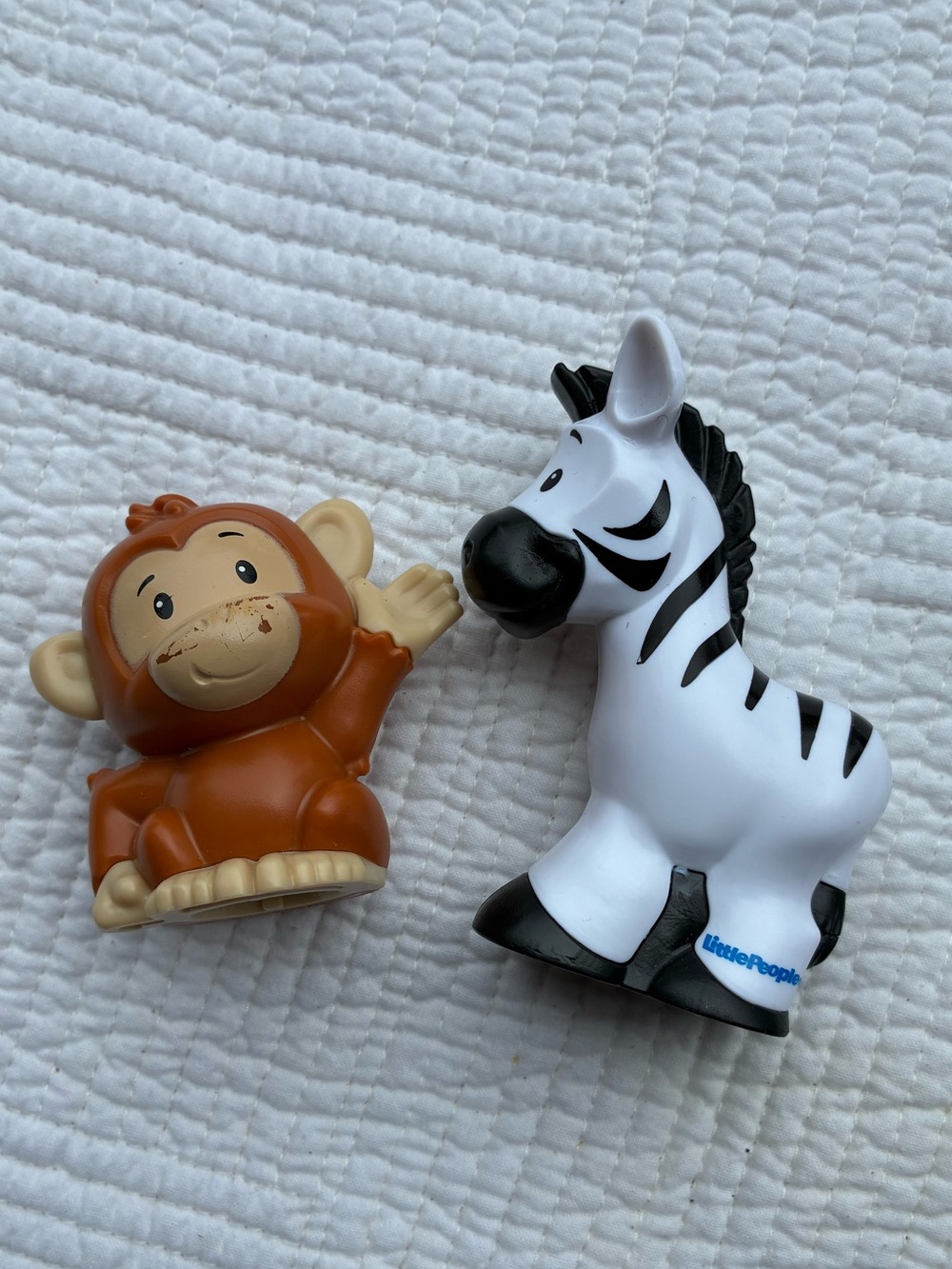 Zebra and Brown Monkey Little People